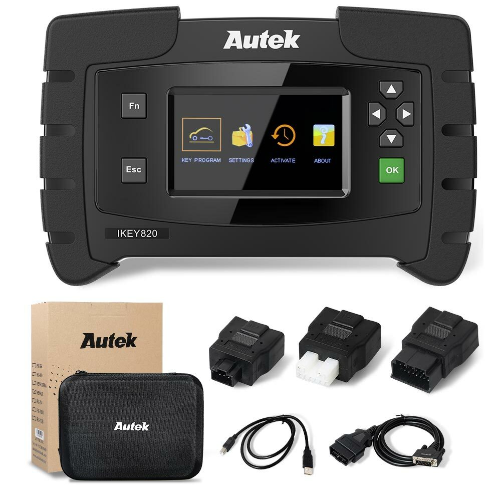 2023 AUTEK IKEY820 Car K~e~y F~OB P~rogramm~er T~ool Smart Key Pro for Locksmith