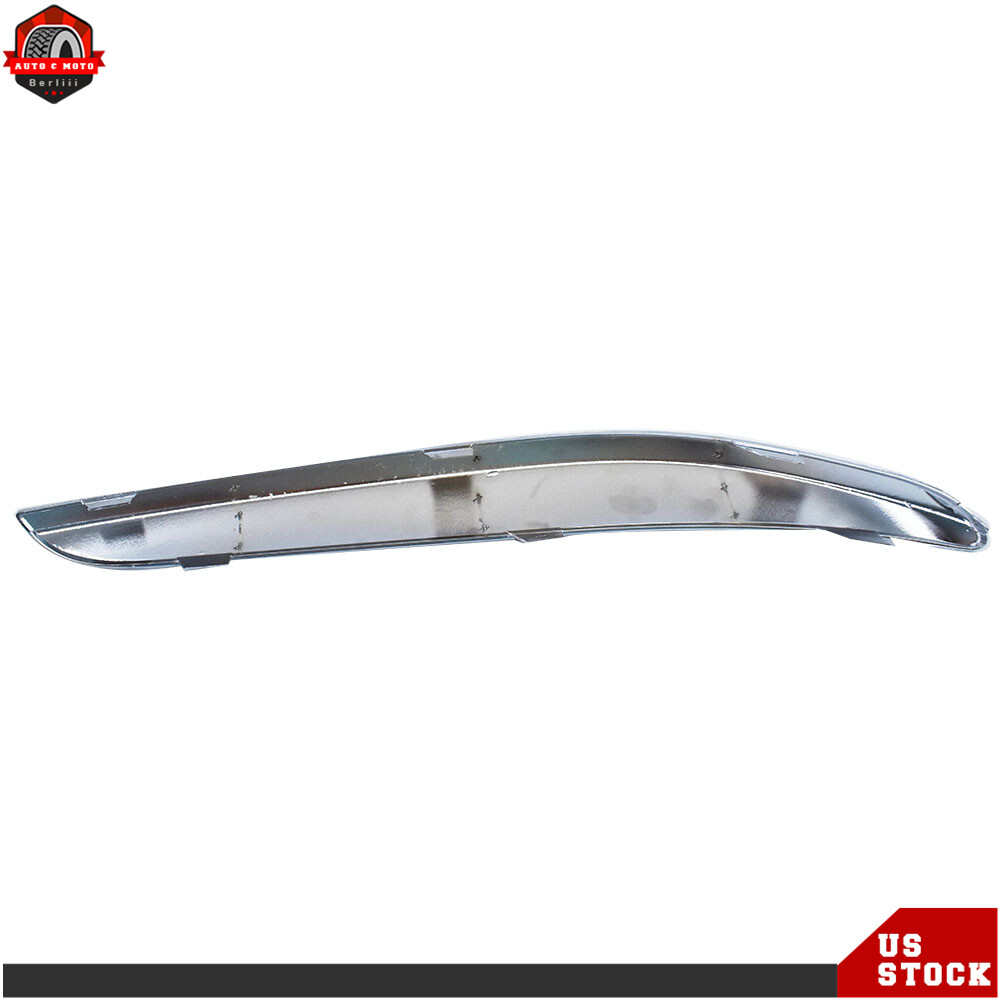 For 2011 2012-2014 Chrysler 300 Front Bumper Molding Chrome Trim Set=LH&RH 2pc