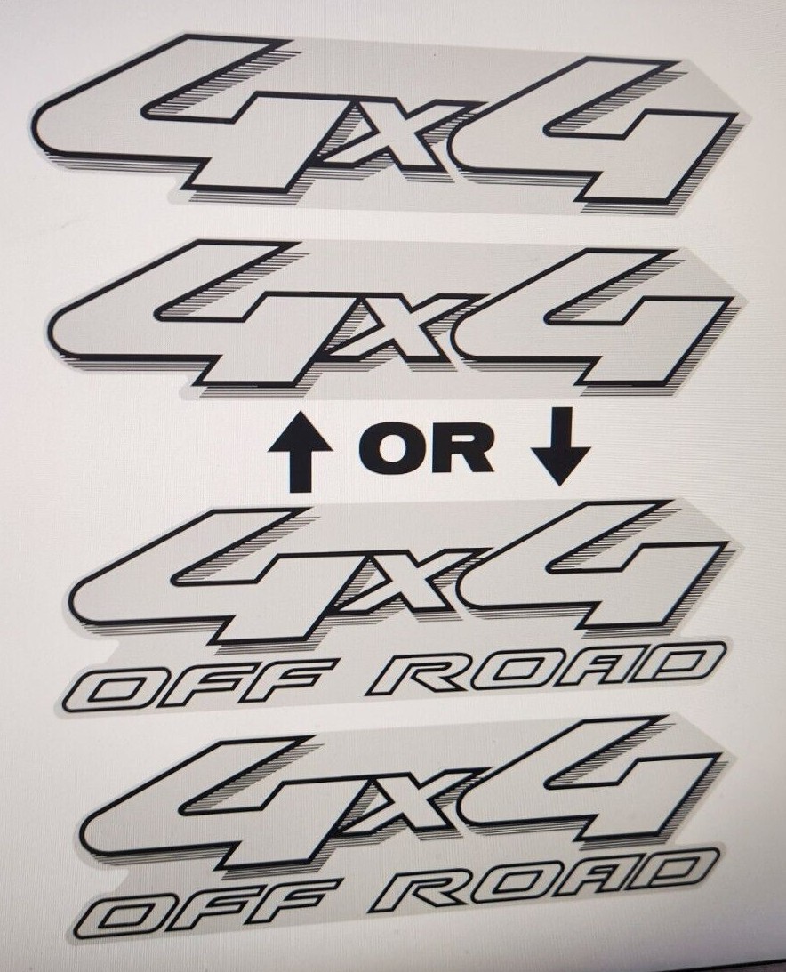 PAIR 4×4 or 4×4 Off Road Decals fit 2004-2008 F150 F250 F350 Ranger TOP QUALITY