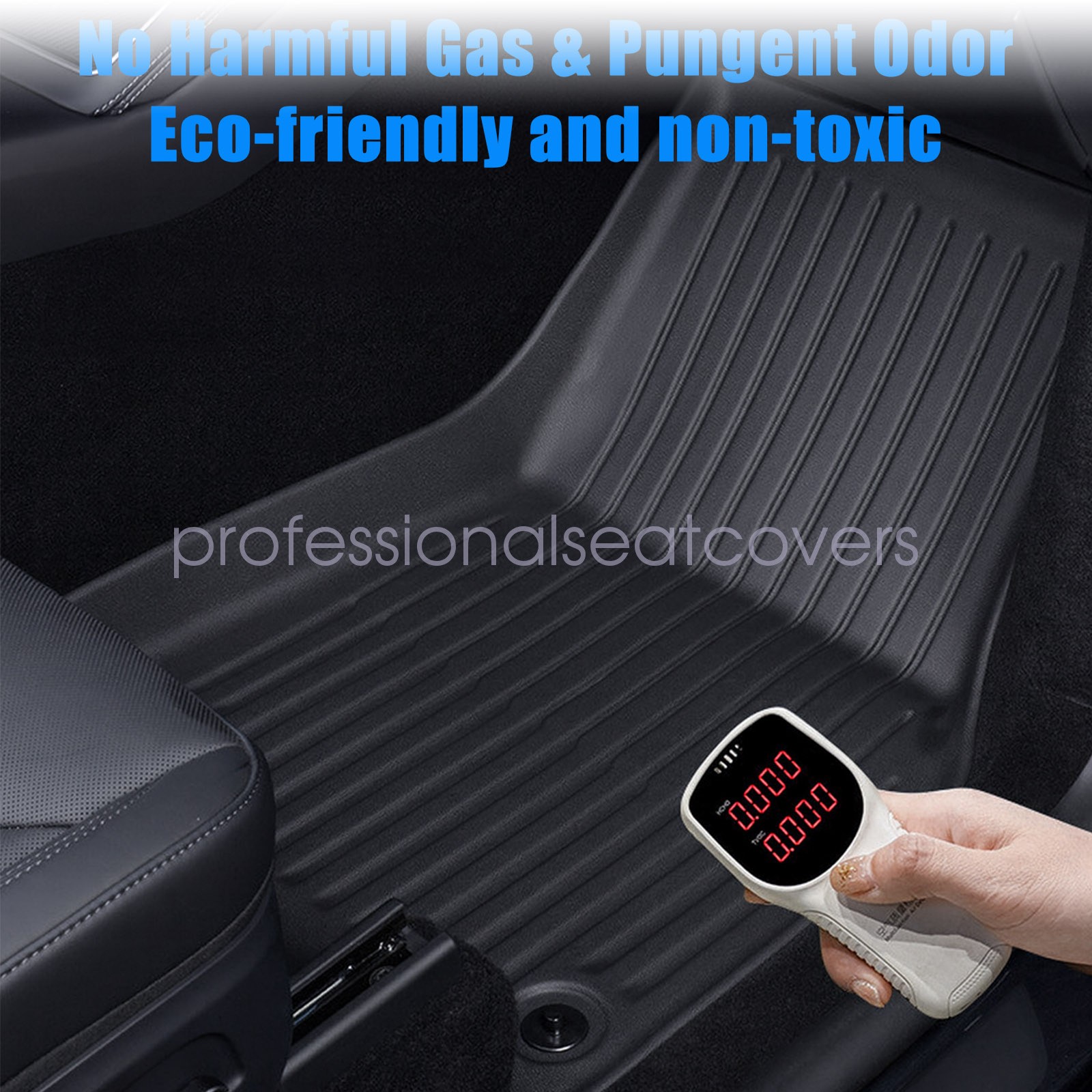 For 2012-2022 Volkswagen Passat Sedan TPE 3D 2 Rows Floor Mats Liner Set Black
