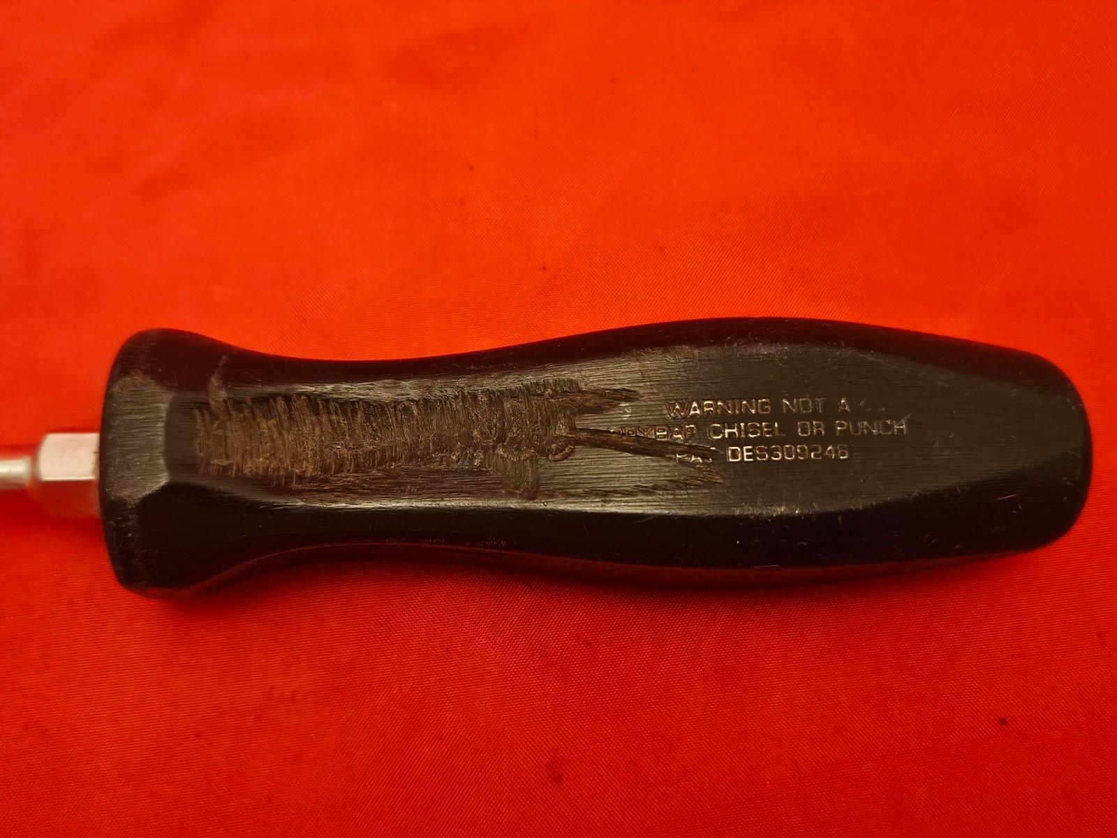 Snap-on SDD4 1/4″ Flat Slotted Head Screwdriver Black Hard Handle USA S5