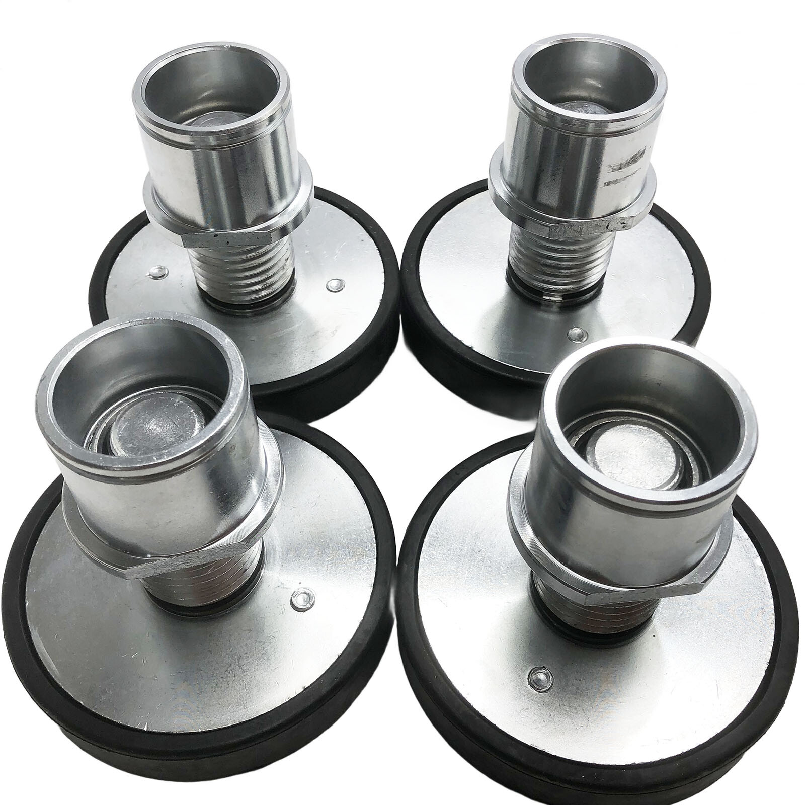 New 4PK Auto Car Lift Round Tray Rubber Pads Peg Screw-up Pads 50mm / 2in