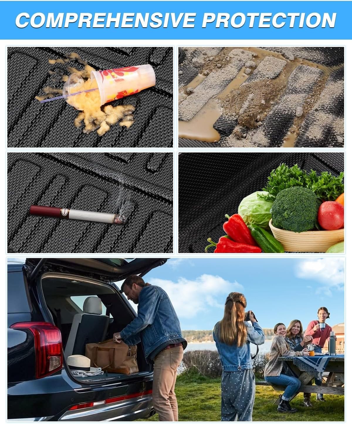 Custom Fit TPE Cargo Liner for 2021-2026 Kia Seltos – Odorless and Durable