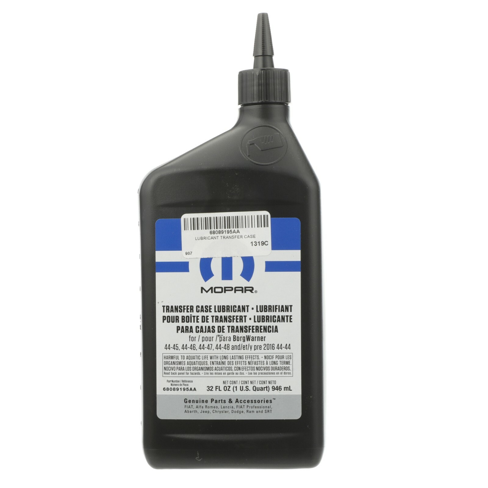 JEEP DODGE CHRYSLER RAM TRANSFER CASE LUBRICANT (32 FL OZ) OEM MOPAR 68089195AA