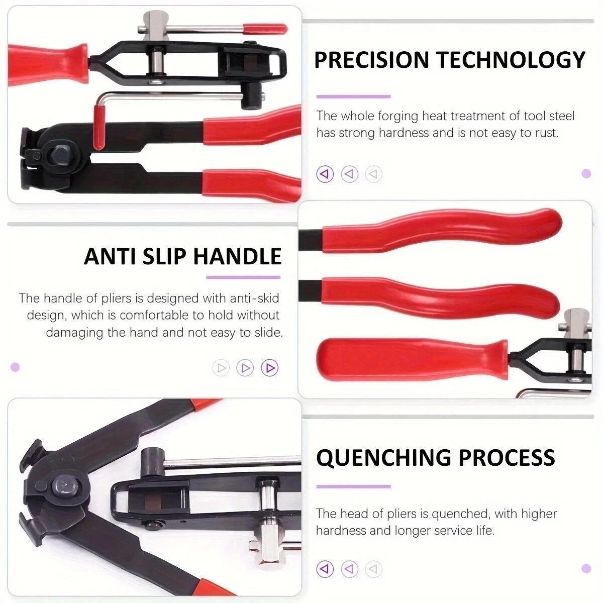20Pcs CV Joint Boot Clamp Pliers with CV Boot Clamps Kit Ear Type Banding Tool