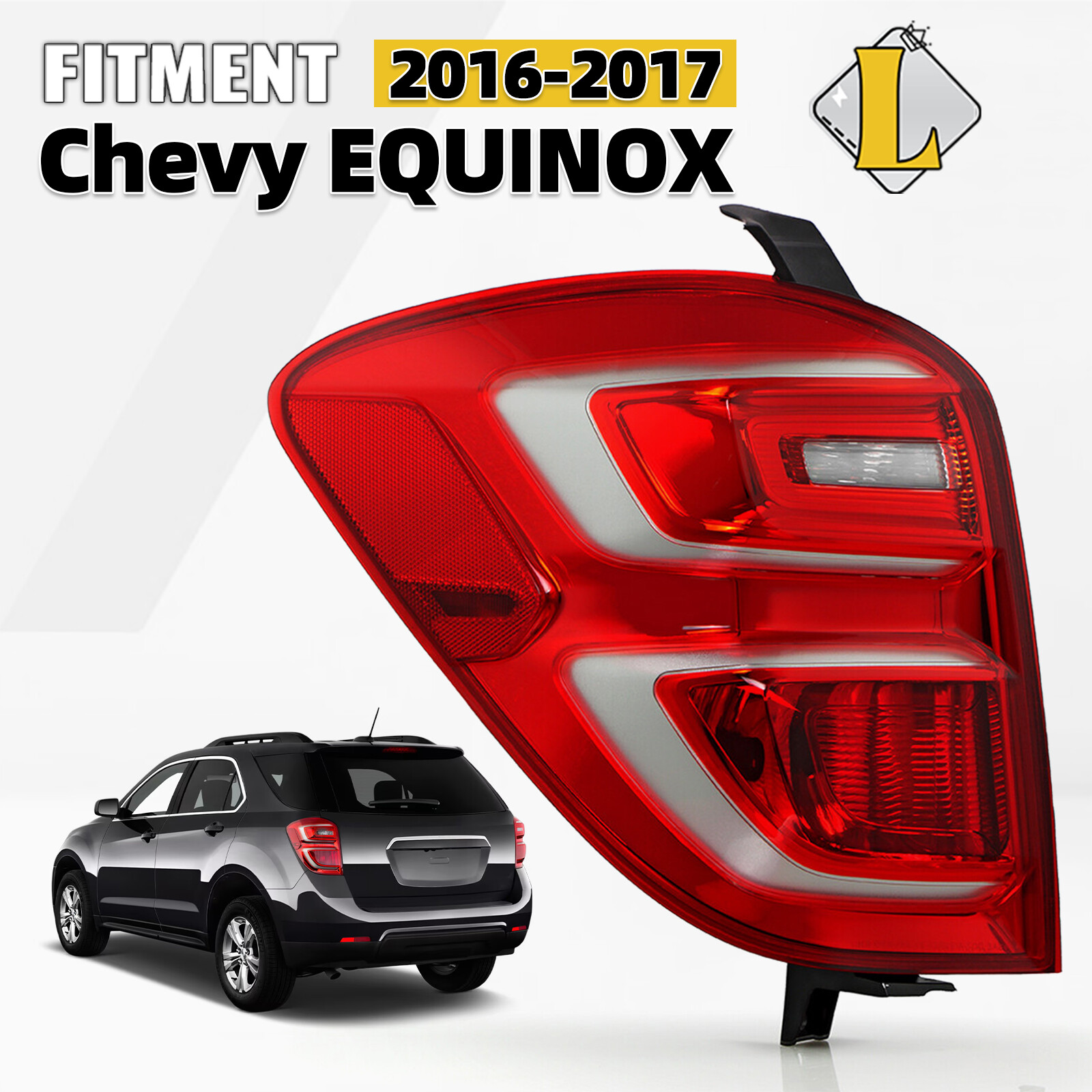 For 2016-2017 Chevy Equinox Halogen Tail Light Brake Lamp Driver Side 23399181
