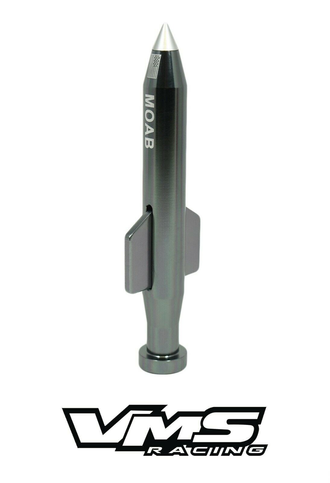 VMS MOAB Gunmetal Antenna For Dodge Ram Trucks 5.5 Inch Short Fits All Years