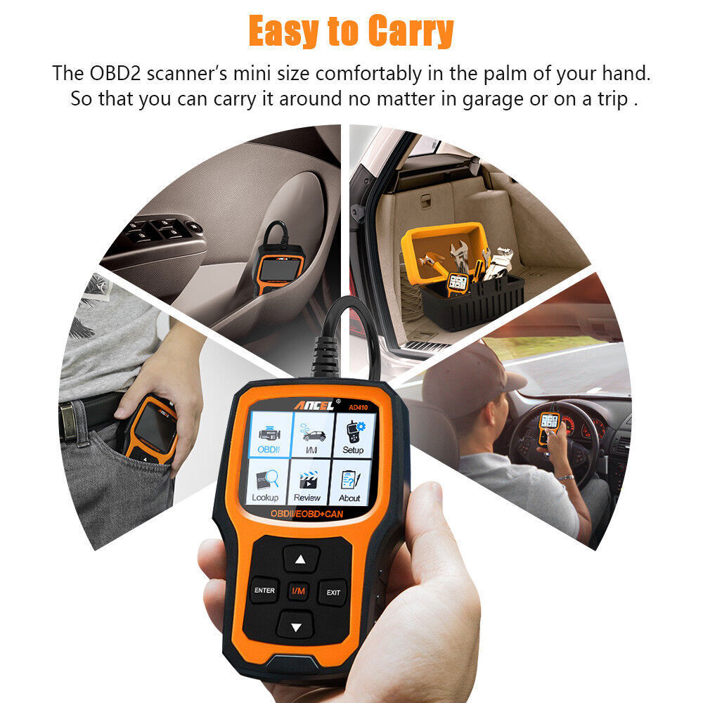 ANCEL AD410 Car Engine Diagnostic Scanner Tool OBD2 Scanner Fault Code Reader