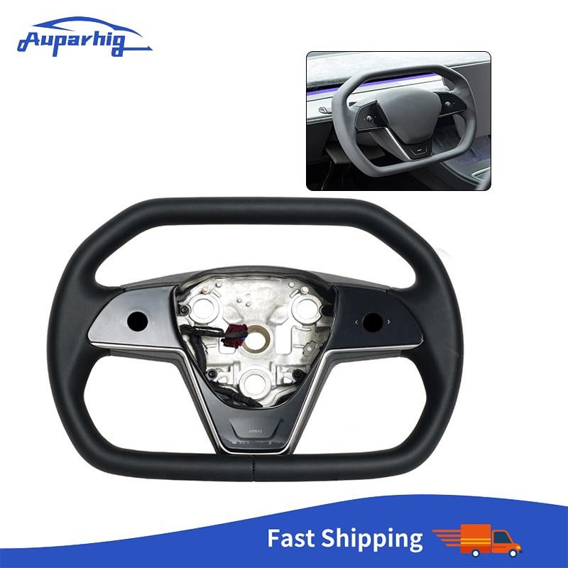 Upgrade Cybertruck Yoke Steering Wheel Fit Tesla Model 3 Model Y 16-23 w/Heated