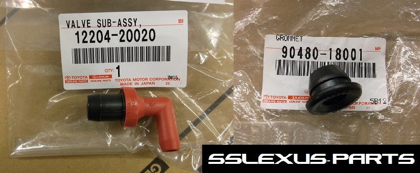 Toyota Sienna (1998-2002) OEM Genuine PCV VALVE & GROMMET