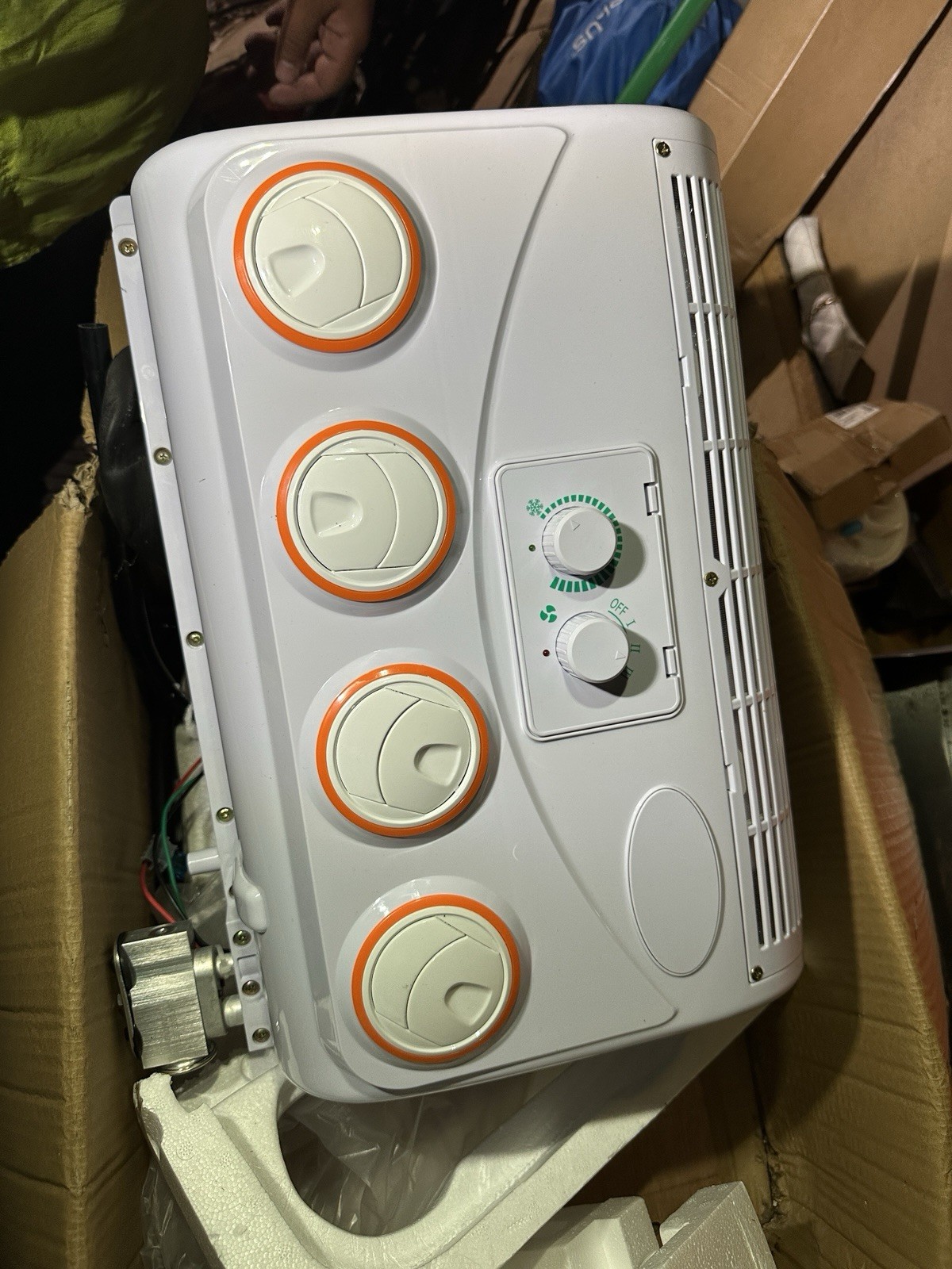 24V RV Rooftop Air Conditioner DC Truck Camper Van AC Unit