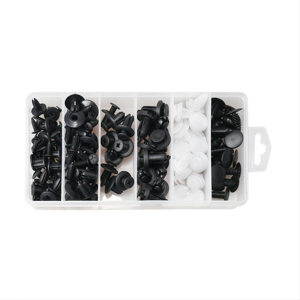 100PCS SET BUMPER FENDER LINER PUSH TYPE RETAINER CLIP W/BOX FOR TOYOTA FASTENER