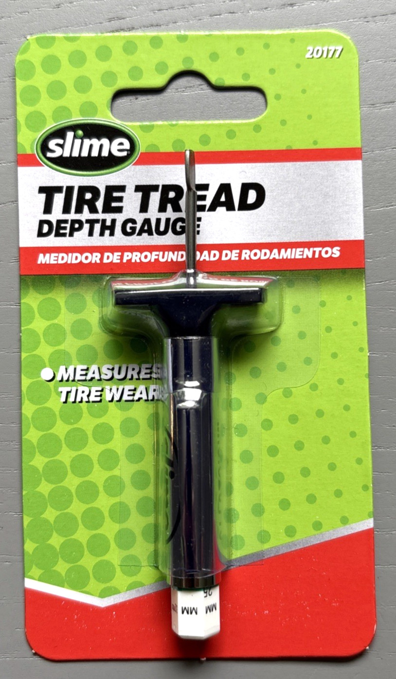 Slime 20177 Tire Tread Depth Gauge, Checks Tread Depth On Your Tires For Safety