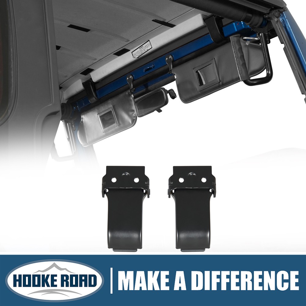 Hooke Road Steel Replaced Hard Top Clamp Bracket for Jeep Wrangler TJ 1997-2006