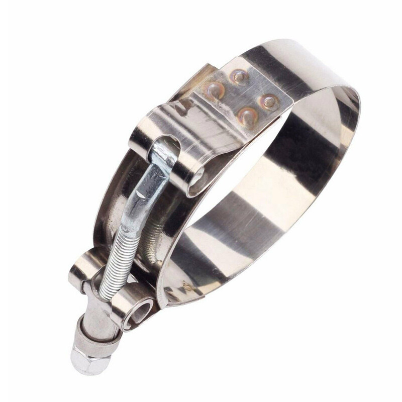 2/2.5/3/3.5/4″ 304 Stainless Heavy Duty T-Bolt Turbo Intake Silicone Hose Clamps