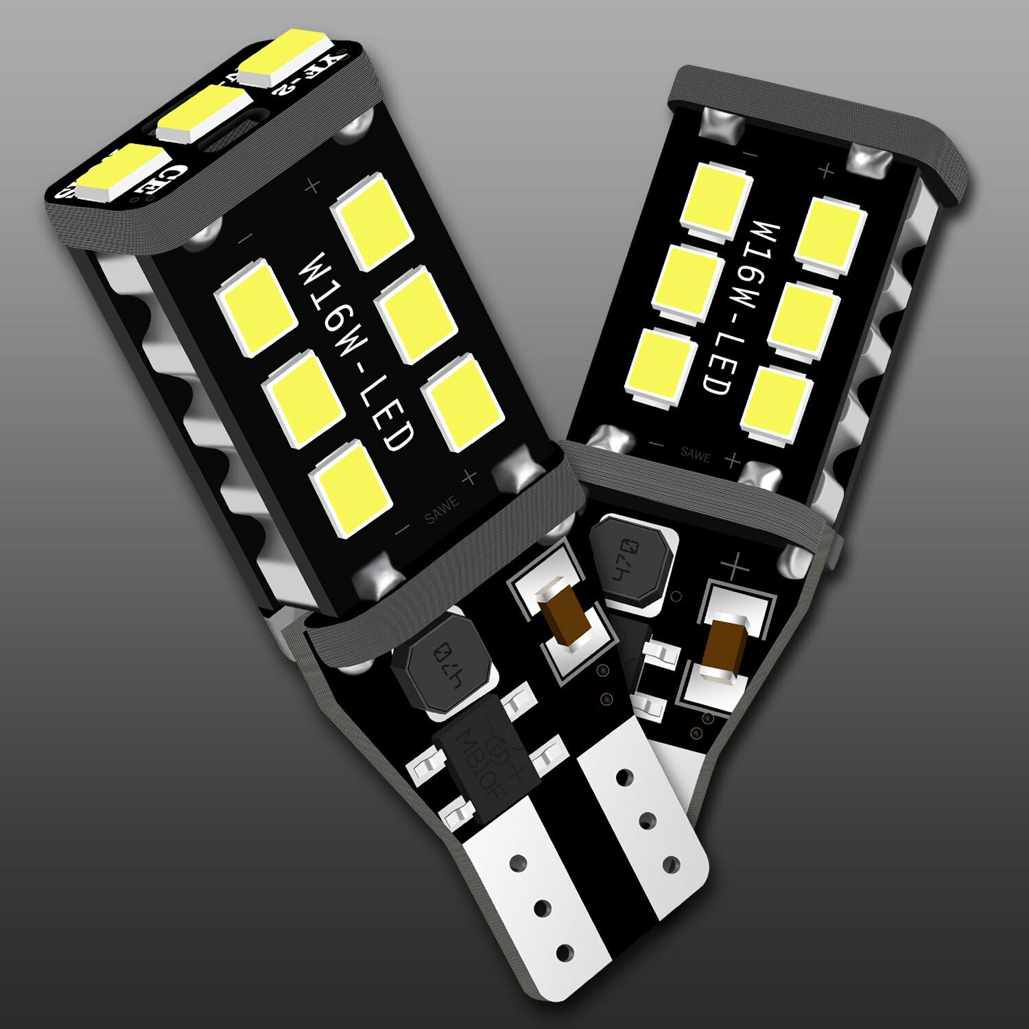 4 x Bright White Canbus LED Bulb For Car Backup Reverse Light 912 921 T15 W16W