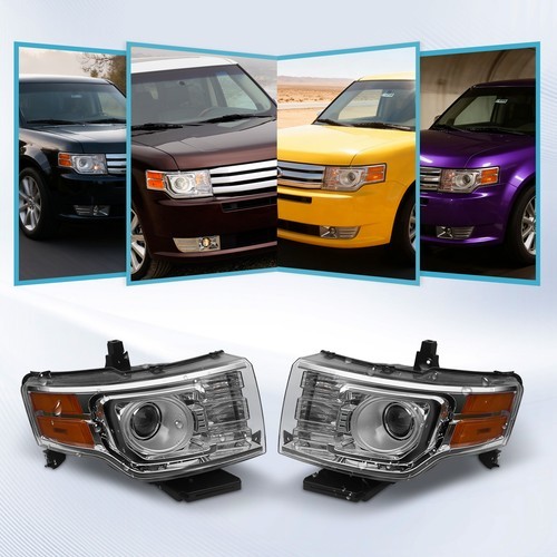 HID Headlight Front Left & Right Side For 2009-2012 Ford Flex Limited/Titanium