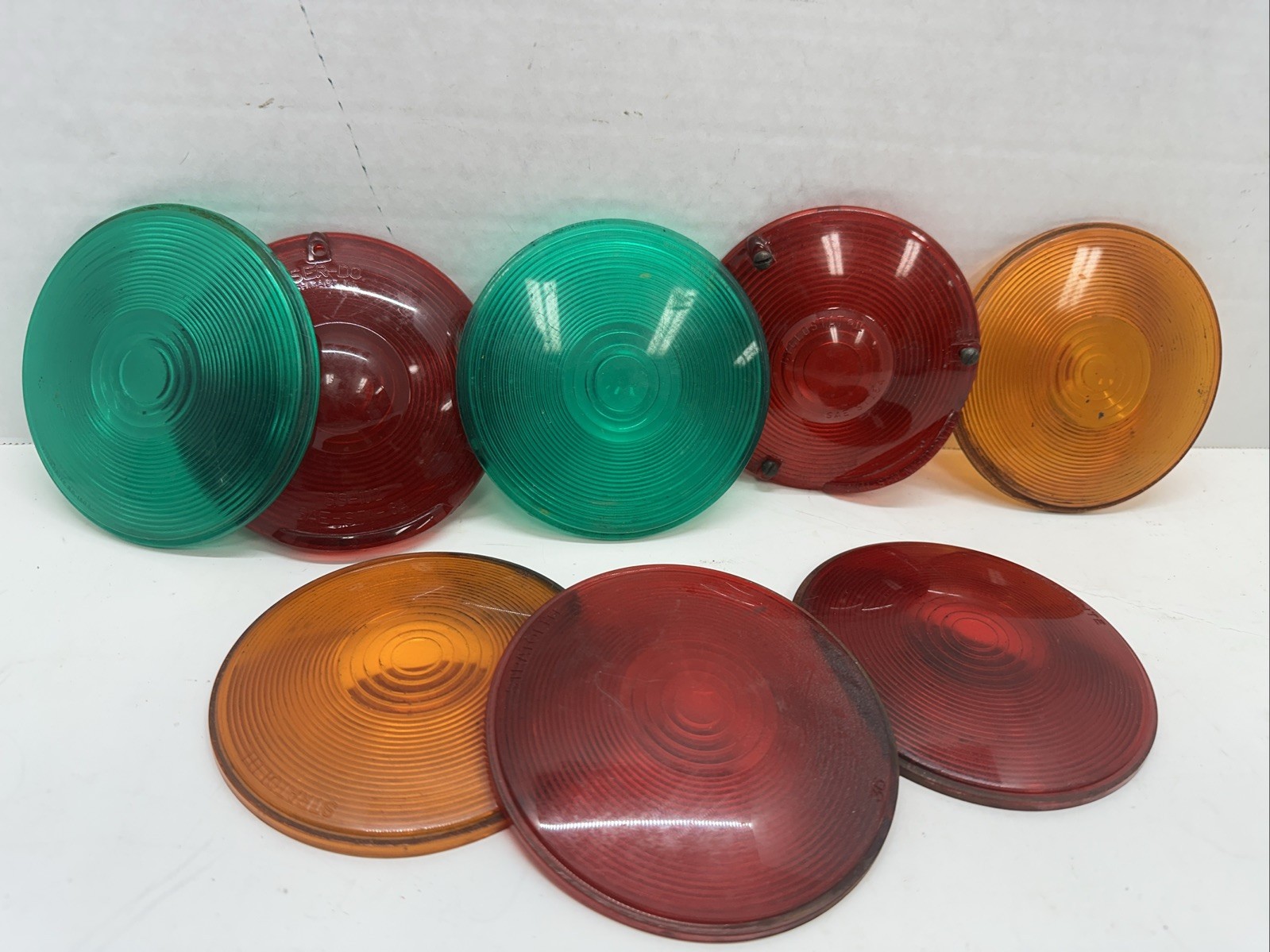 SIGNAL STAT CYCLOSTAT II LENS ST164 Red Green Orange Stimsonite Stratolite Lot