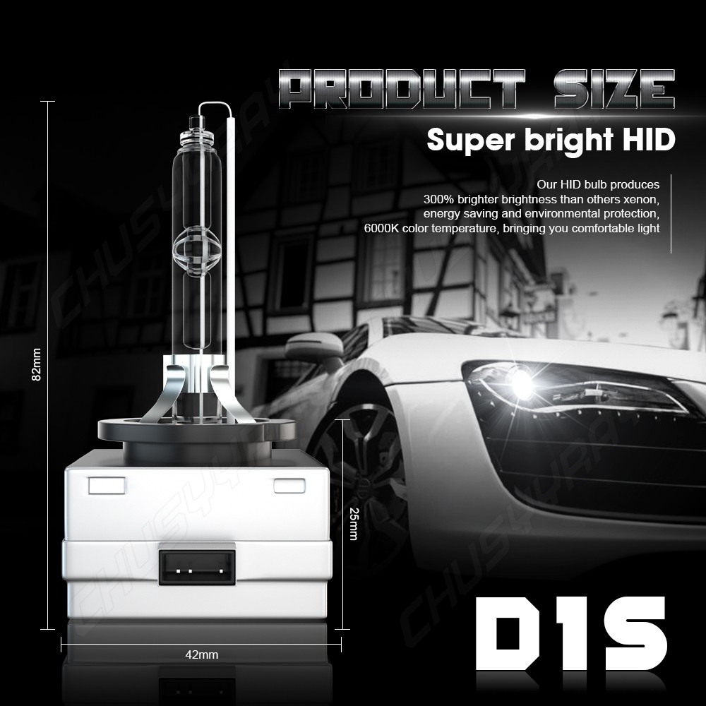 LED Headlight Bulb D1S High Low Beam HID Xenon Conversion Kit