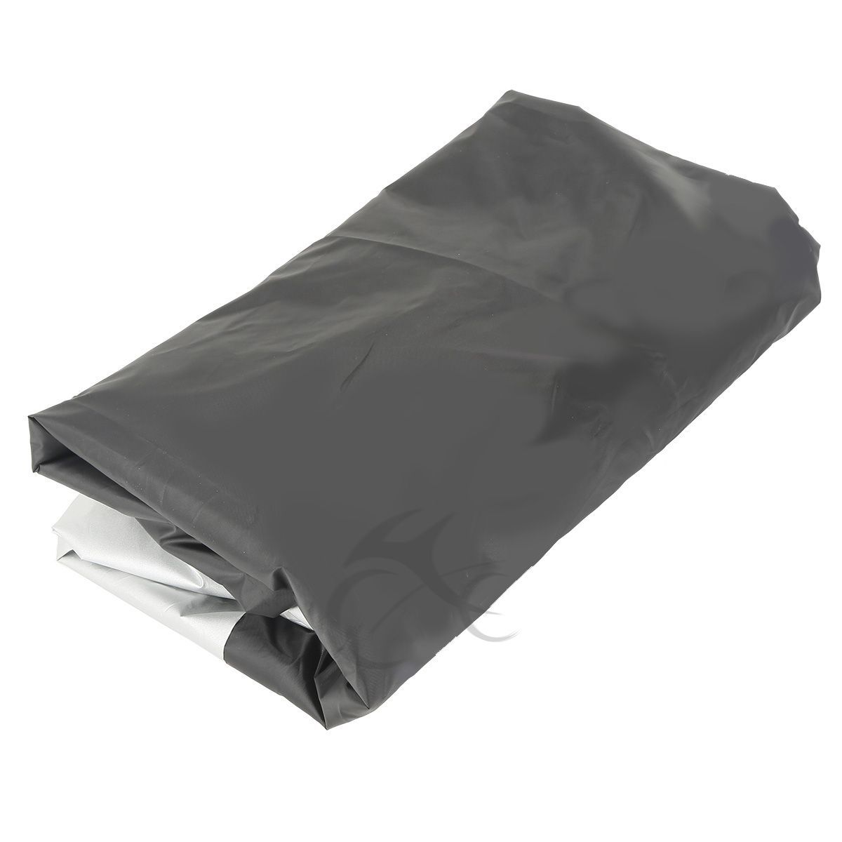 Black Silver Rain Waterproof Motorcycle Cover Small Scooter Cover Medium Size