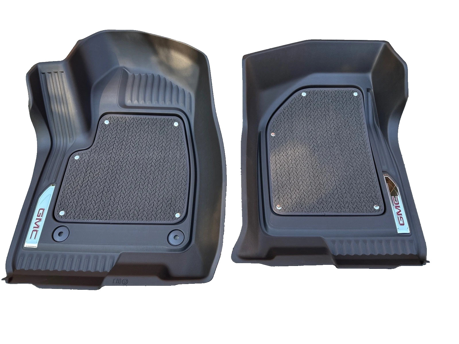 2019-2025 GMC Sierra CREW CAB Factory Front & Rear Liners Dark Atmosphere OEM GM