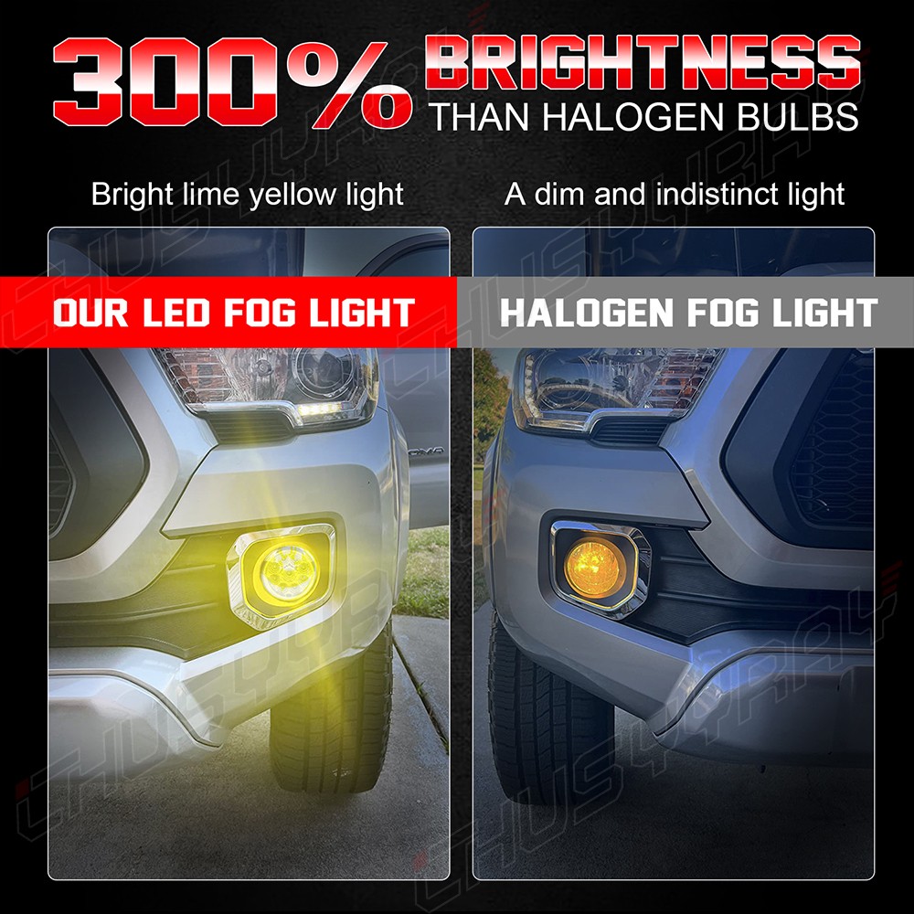 LED Front Yellow Bumper Fog Light Lamps Assembly for 2013-2015 Honda Civic