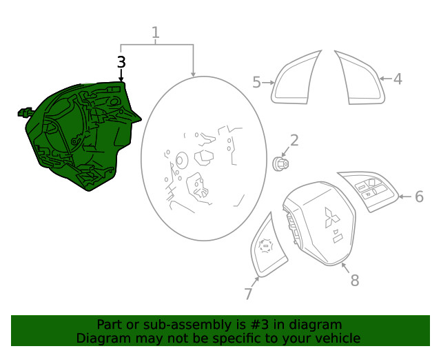 Genuine Mitsubishi Lower Cover 4400A849
