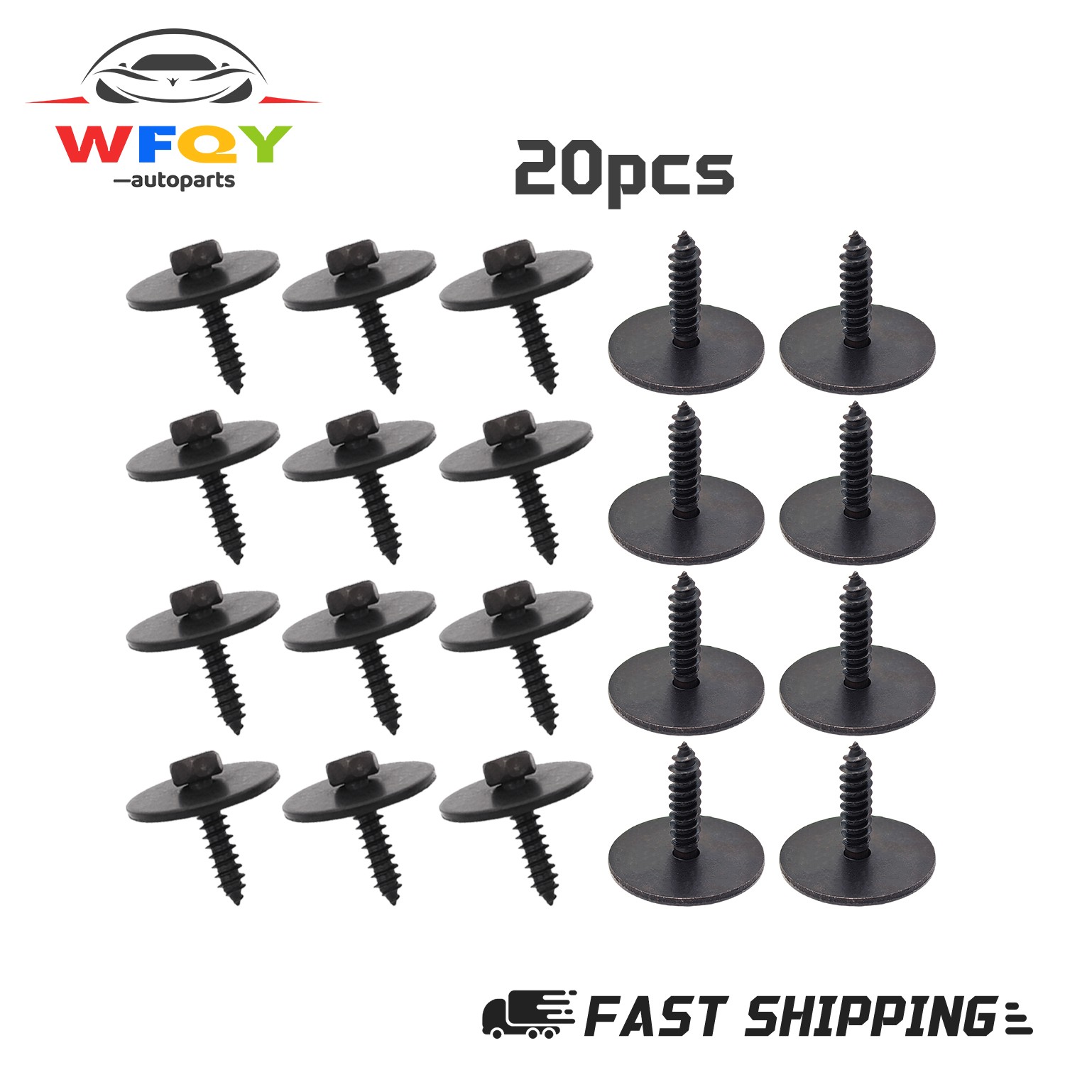 20Pcs 4.8*19mm Sheet Metal Screw for Mercedes Benz W204 W207 Under Engine Sheet