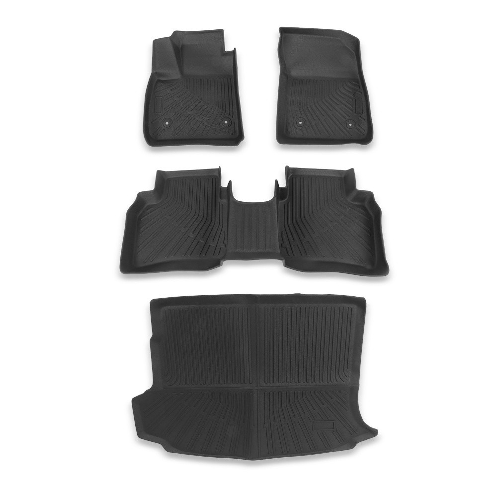 Floor Mats For Buick Envision 2021 2022 2023-2026 All Weather Cargo Liners Black