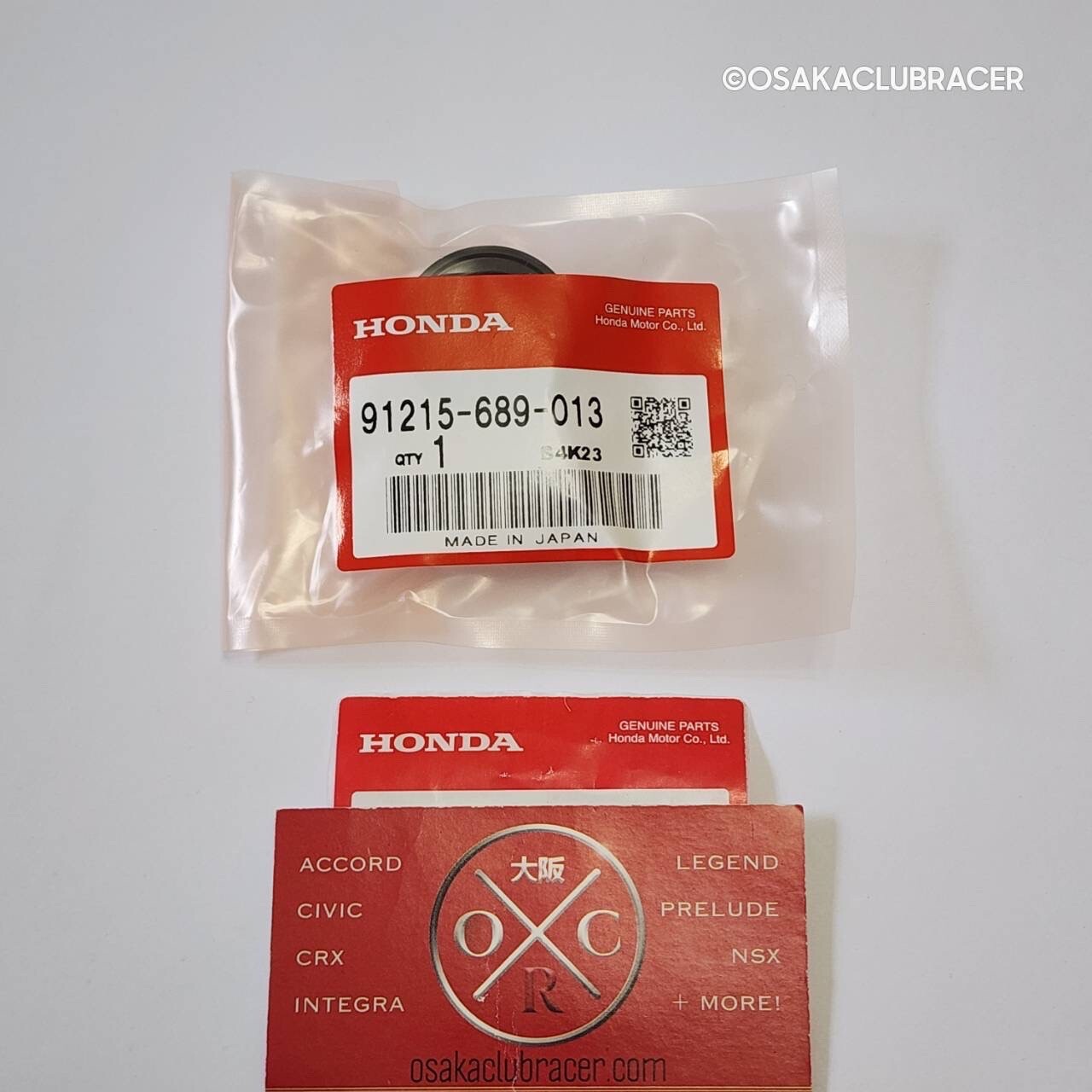 Genuine OEM Honda Shift Rod Oil Seal 84-87 Civic CRX 3G / 1G 91215-689-013 New