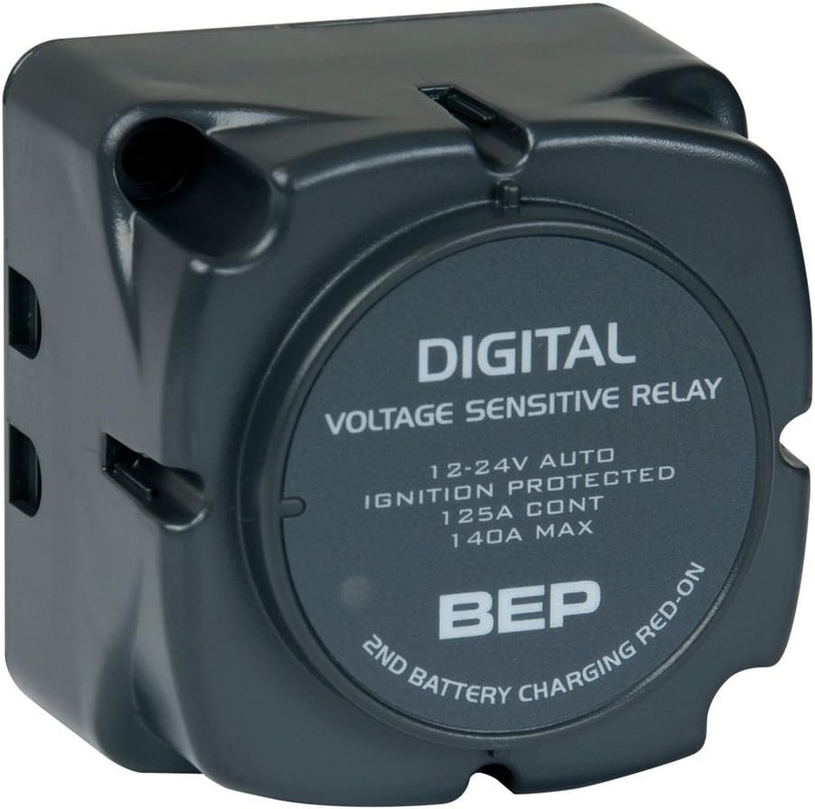 BEP 710-140A Digital Voltage Sensing Relay 12/24V 125/140A Ignition Protected