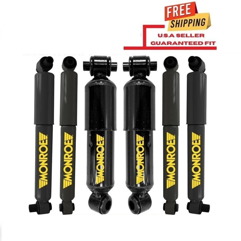 Front & Rear Shock Absorber w/ Magnum Cab Shocks 6PC Set Monroe For Freightliner