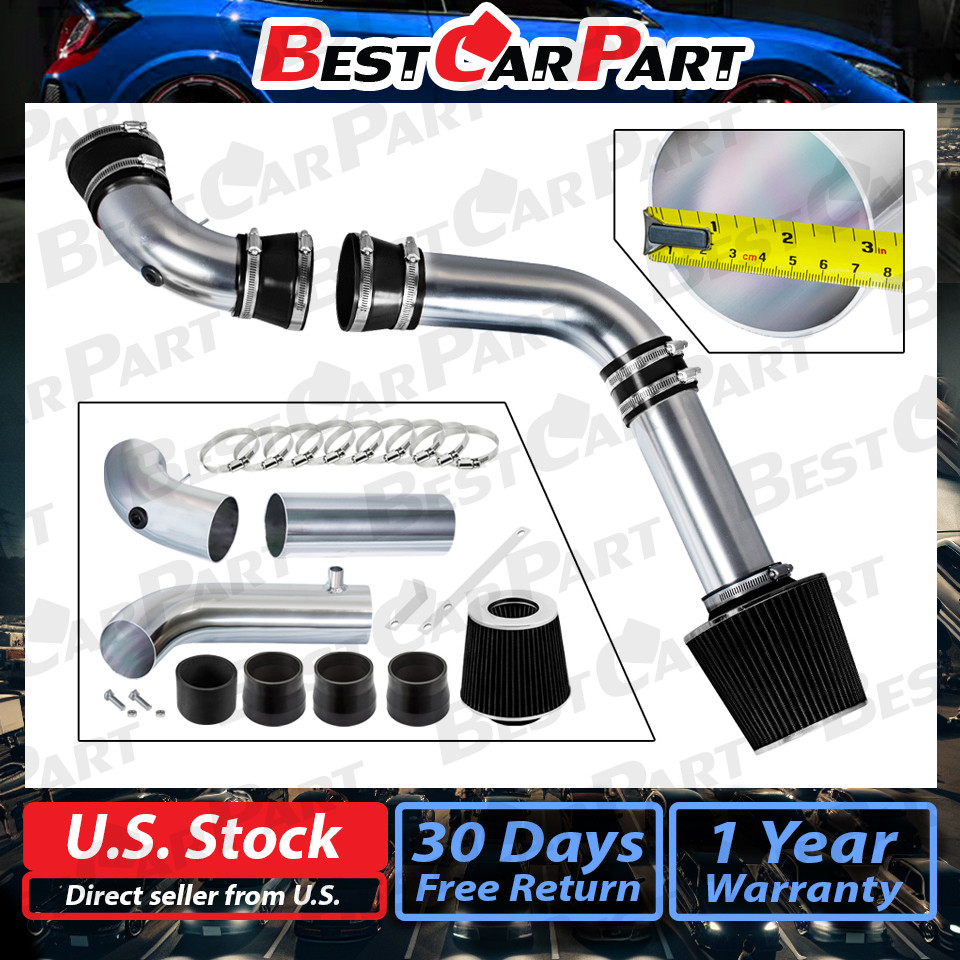 BCP BLACK 94-97 Camaro/Firebird 5.7L V8 Cold Air Intake Racing System + Filter