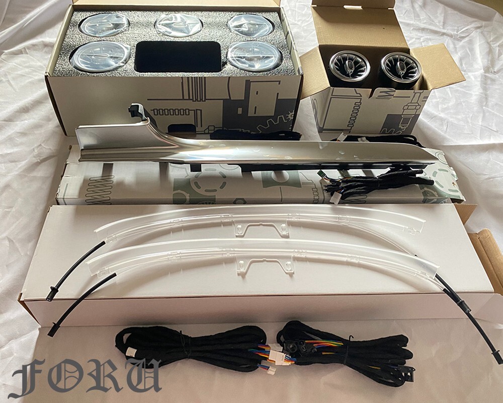 For Mercedes Benz C W205 GLC X253 64 Colors Air Vent LED Ambient Light Accessory