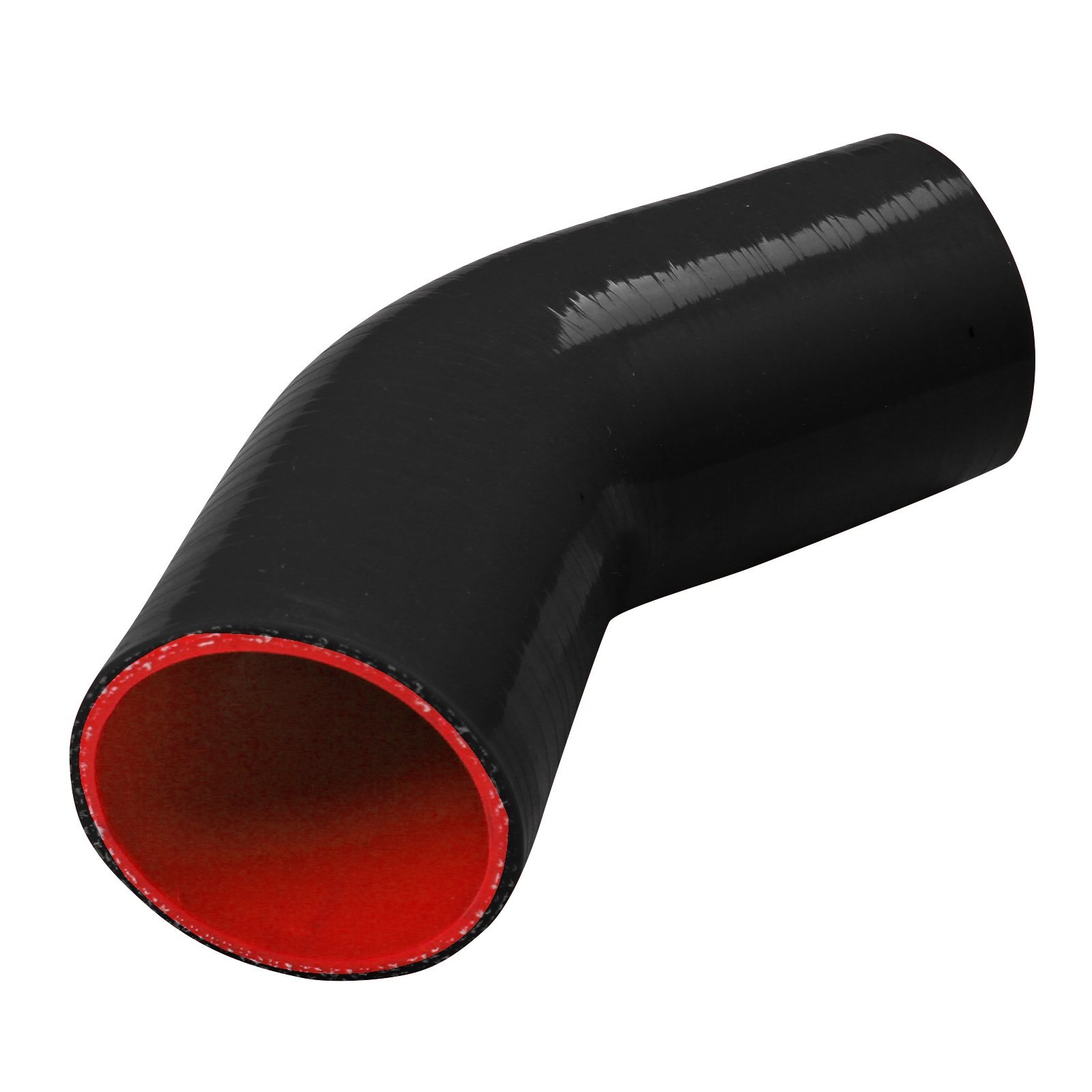 3″ Inch 45 Degree Elbow Silicone Turbo Hose Coupler Pipe 76mm to 76mm Black Red