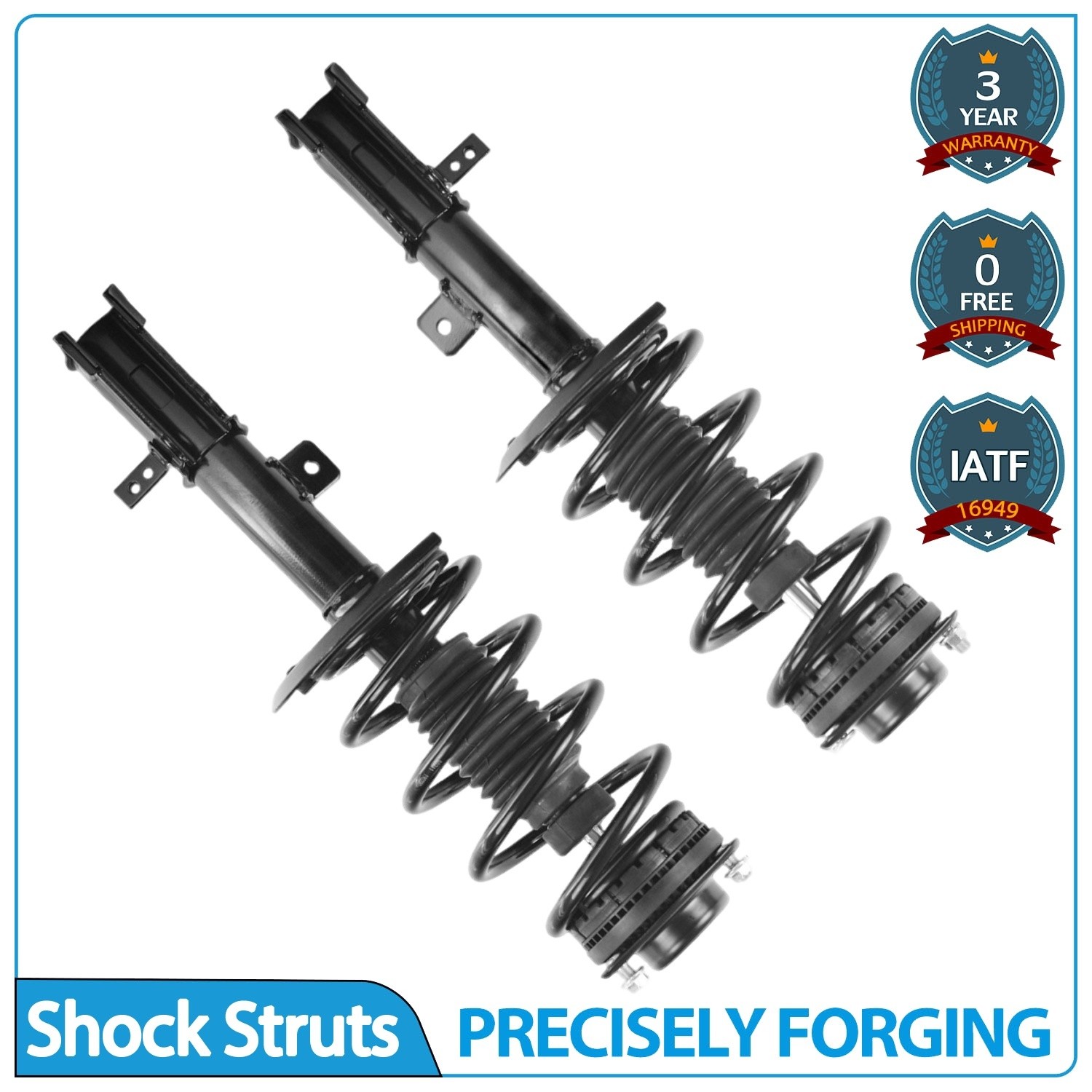 New Rear Pair Strut & Coil Spring Set For 09 10 11 12 13 14 Acura TL