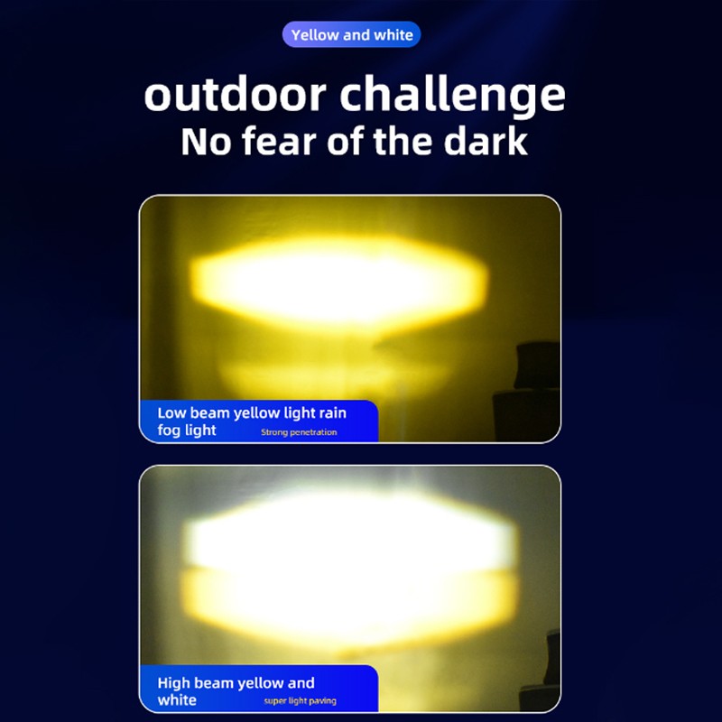 2Pack 3inch LED Work Light Amber White Cube Pods Spot Flood Driving Lamp Offroad