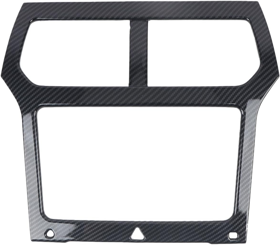 ABS Carbon Fiber Dashboard Navigation Cover Trim For Ford Explorer 2011-2015