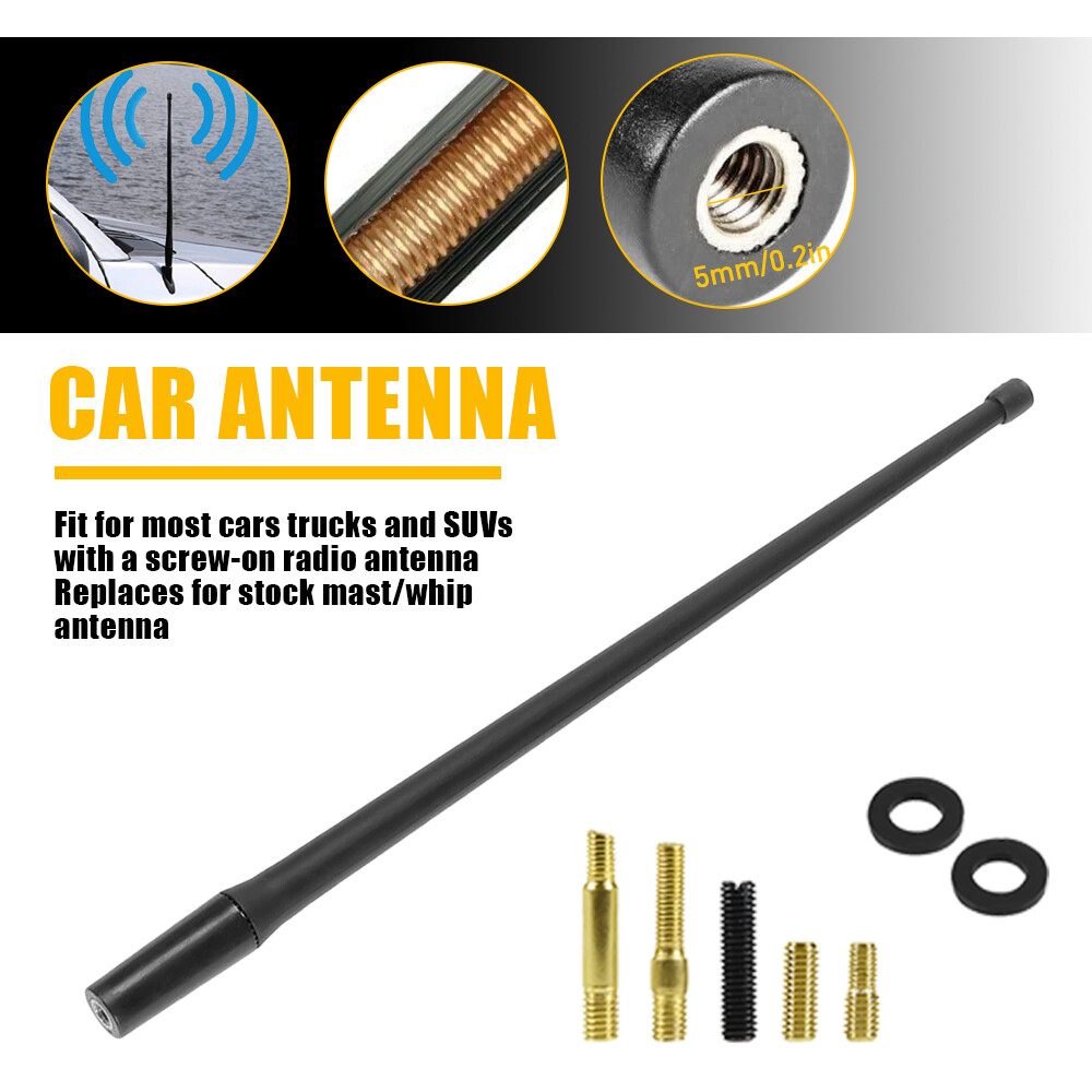 13″ Car Antenna w/ Screw Universal For Most Vehicles Exterior Car Accessories O