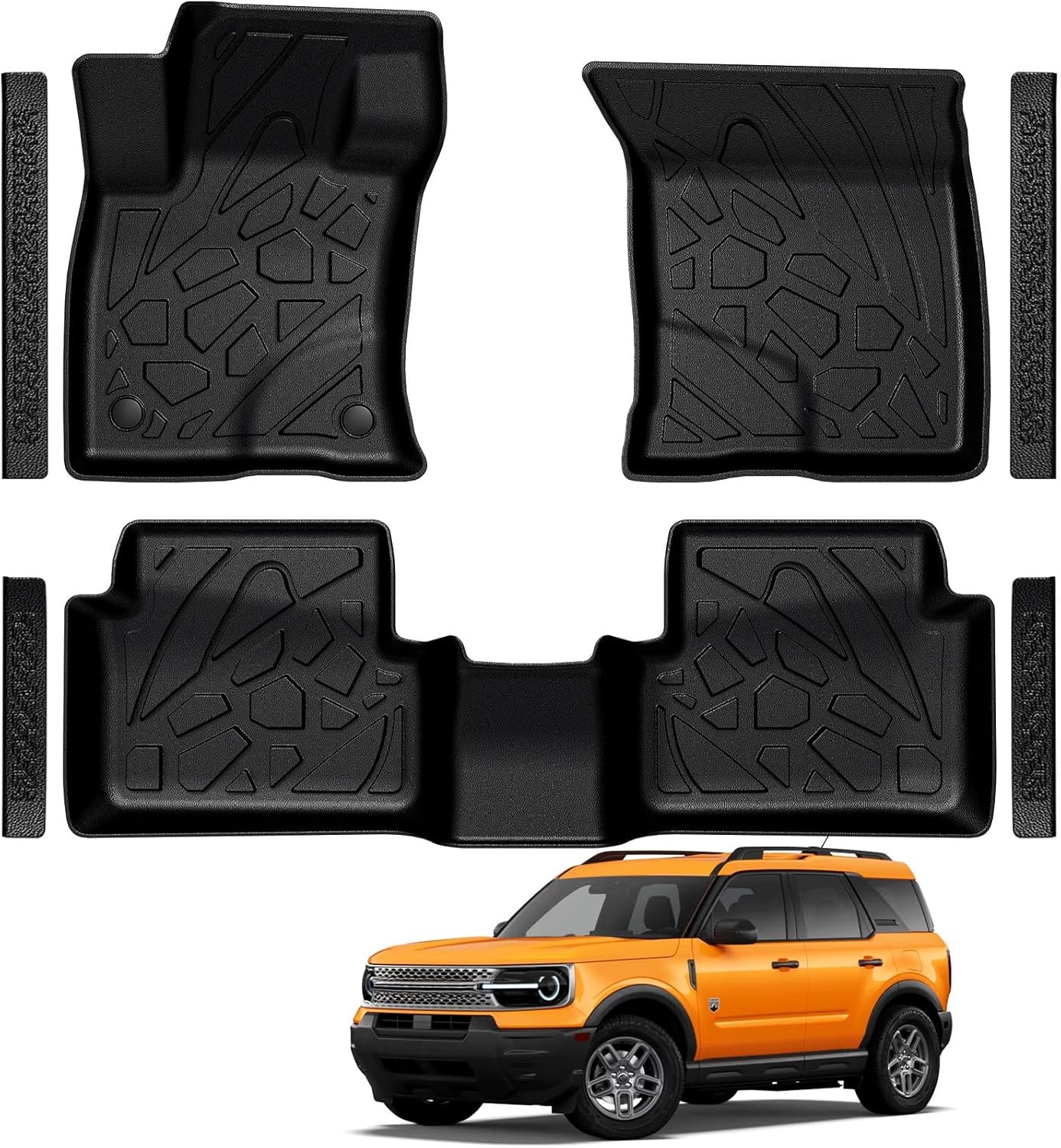 Floor Mats Door Sill Guard for Ford Bronco Sport 2021-2026 Accessories New