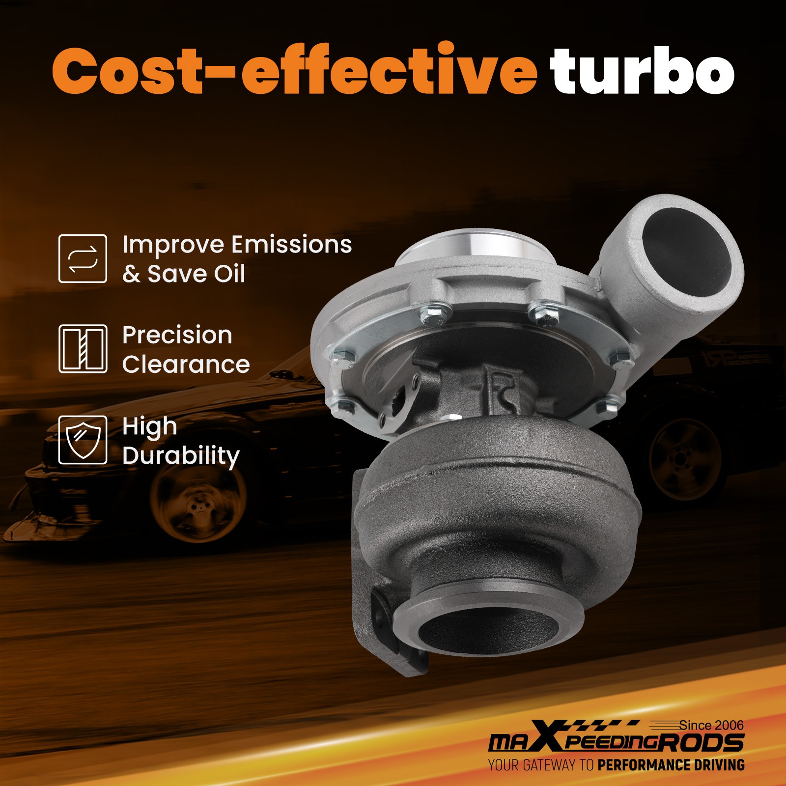 Turbo S300G S300S084 Turbocharger T4 Twin Scroll Up to 320-800hp Turbine A/R .91