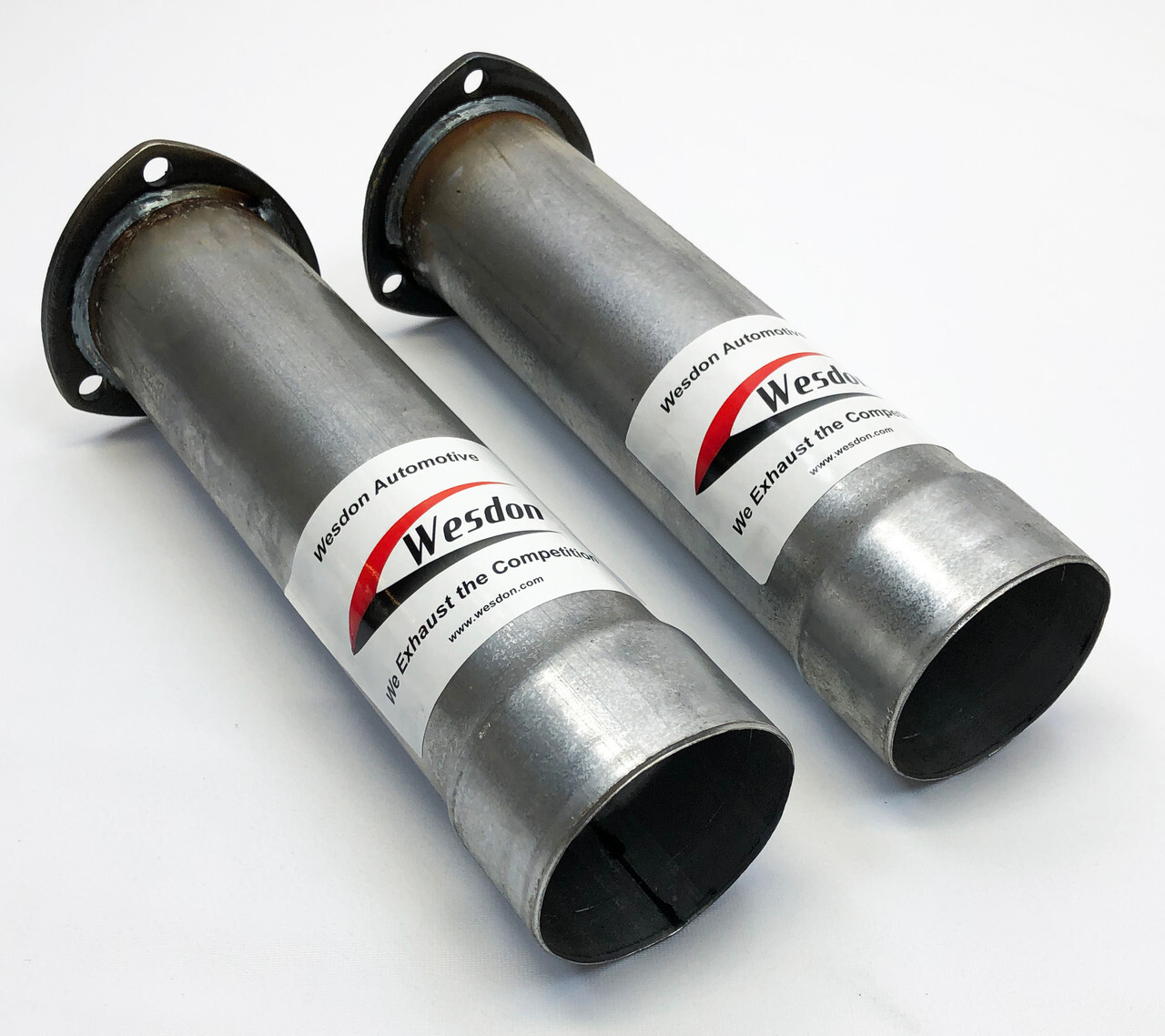 Header Collectors 3.00 inch Flange to 3.00 Inch OD Steel Pair of Wesdon Collecto