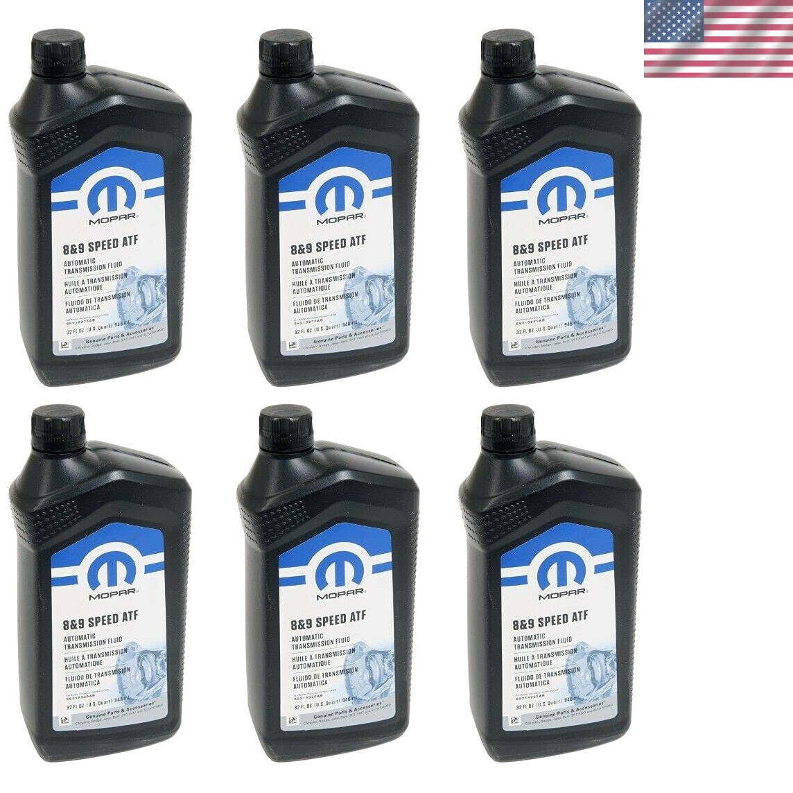 Chrysler Dodge Jeep Ram 8 and 9 Speed Automatic Transmission Fluid New Case of 6