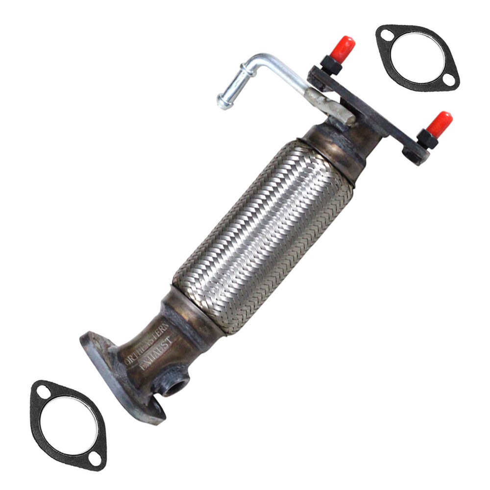 Stainless Steel Front Flex Exhaust Pipe Fits 12-2017 Hyundai Accent Kia Rio 1.6L