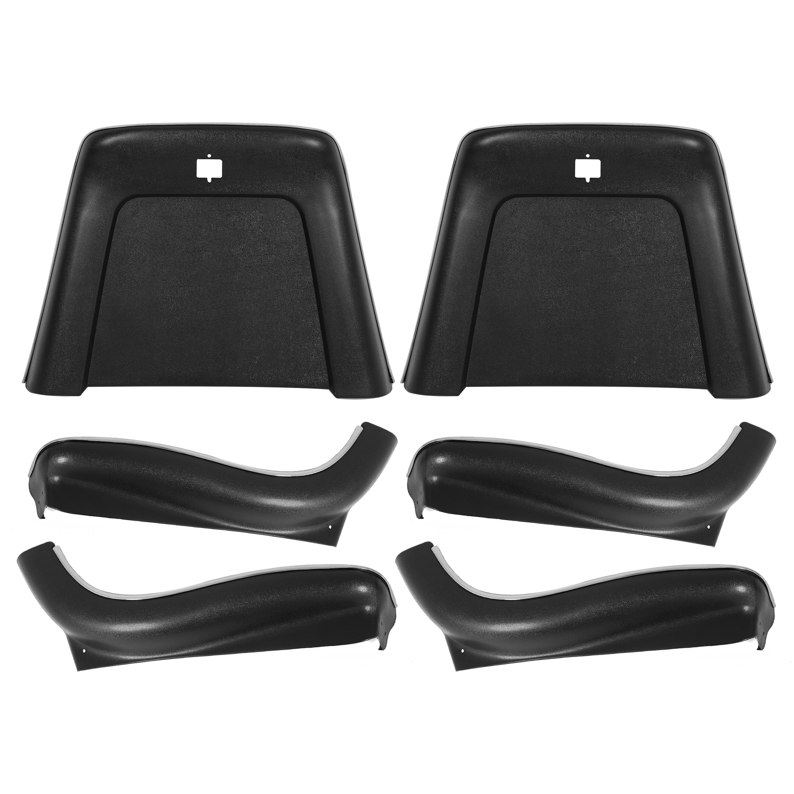 Bucket Seat Backs & Aprons Molded PP 6pc Kit For Chevrolet/ Buick/ Pontiac 69-72