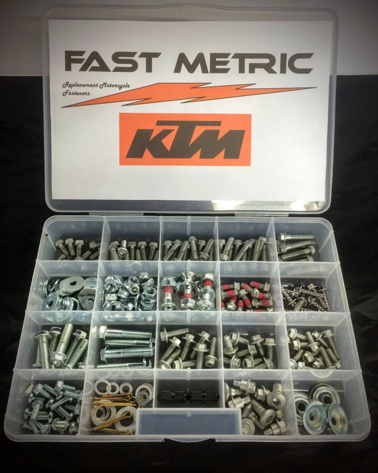 KTM 250pc fastener kit for 50sx 65sx 85sx 125sx 150sx 250sx 350sx 450sx