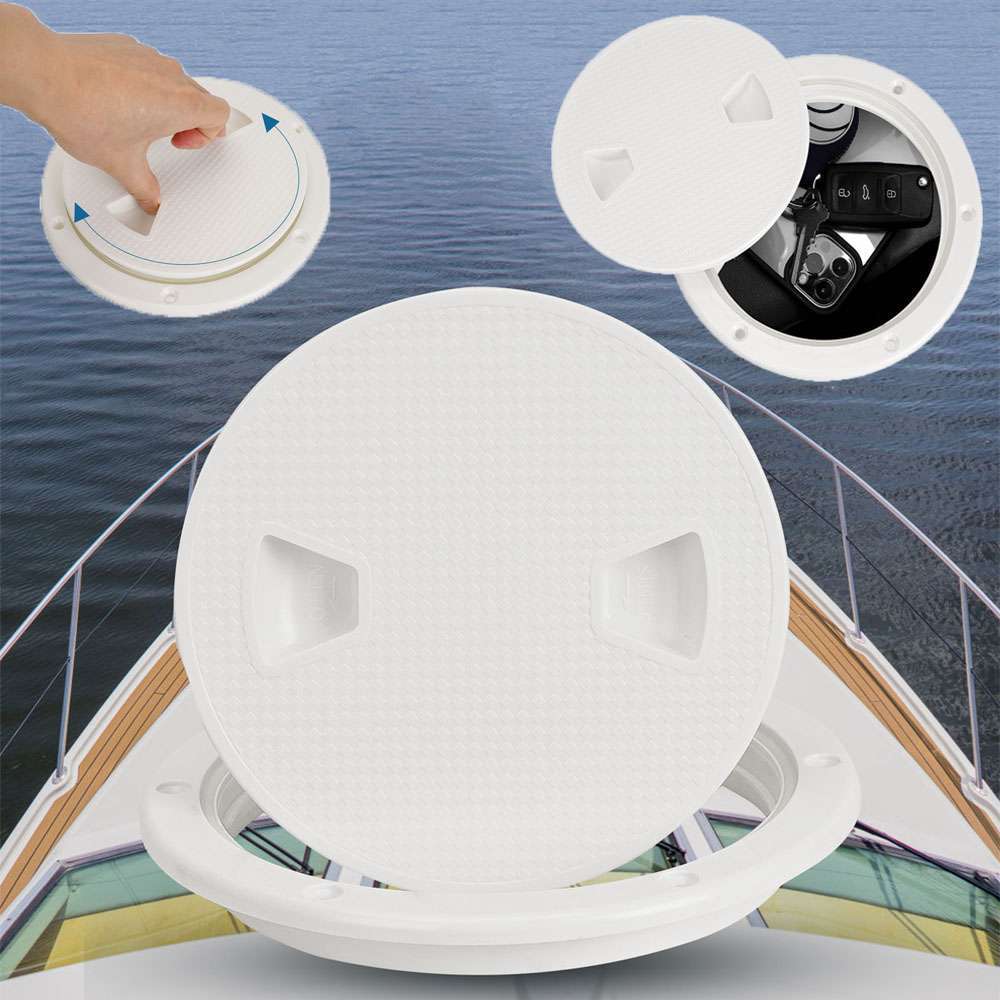 6 inch Round Access Hatch Cover Lid Deck Plate Anti-slip Panel Boat / Marine