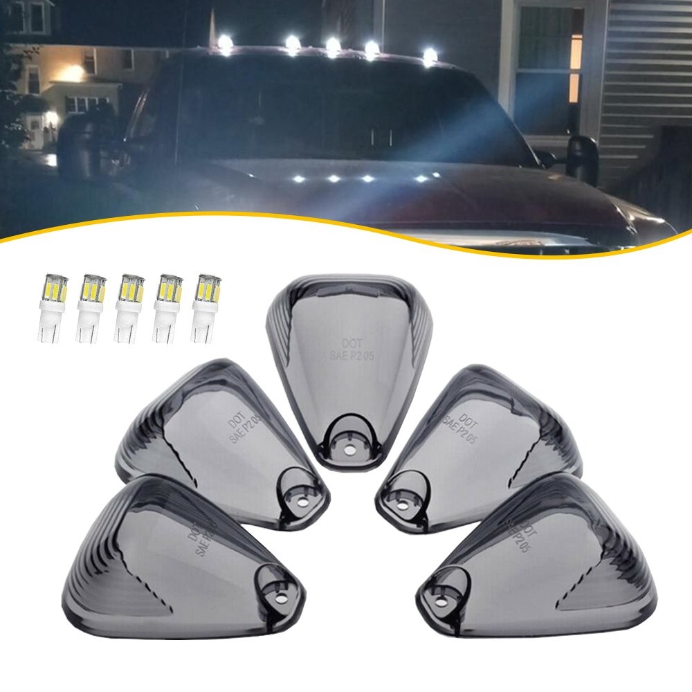 Fit Ford E-150 E-250 E-350 E-450 Cab Running Roof Marker Light Cover T10 AR 5pcs