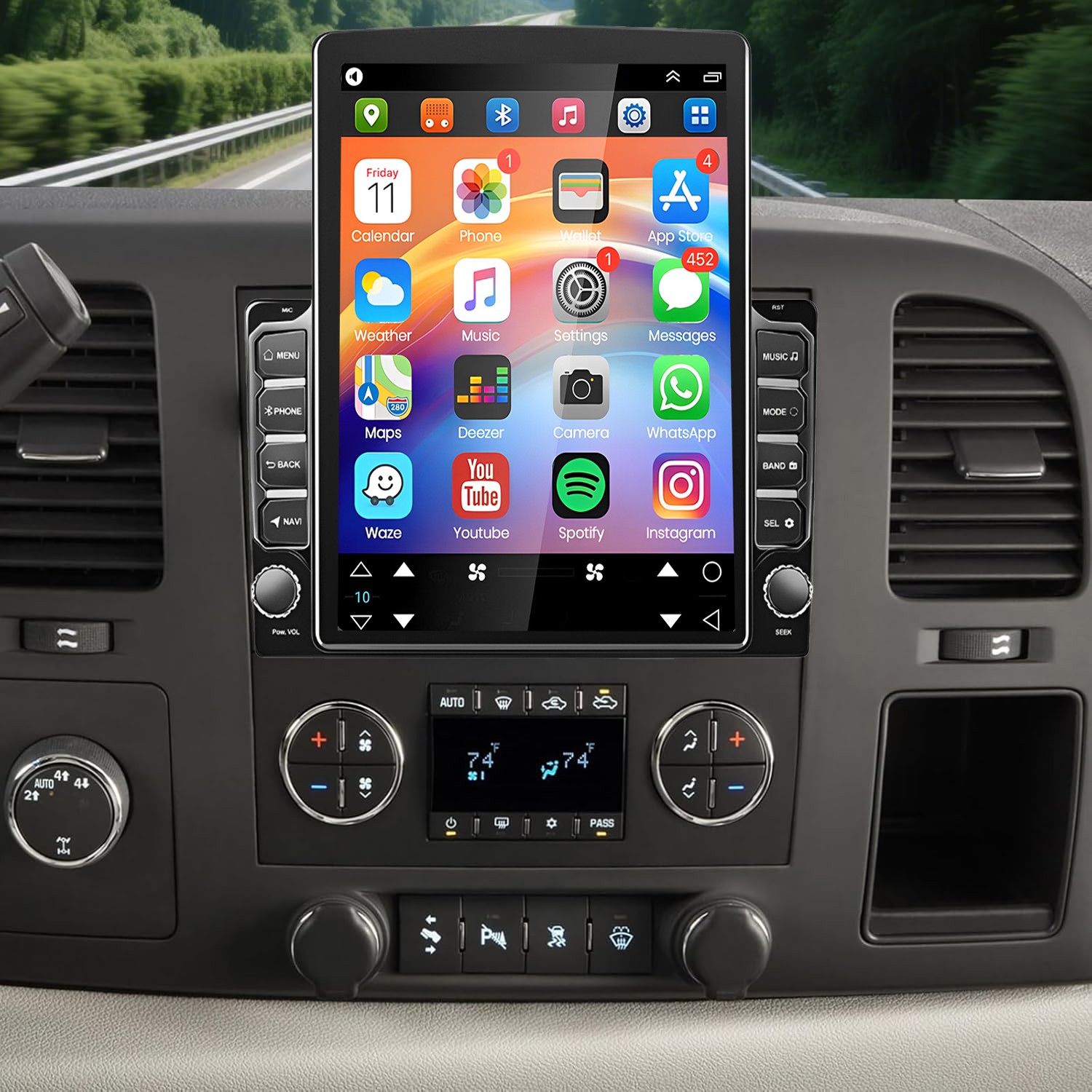 9.7” For Chevy Silverado 1500 2500 3500 2007-2014 Car Stereo Radio Carplay GPS