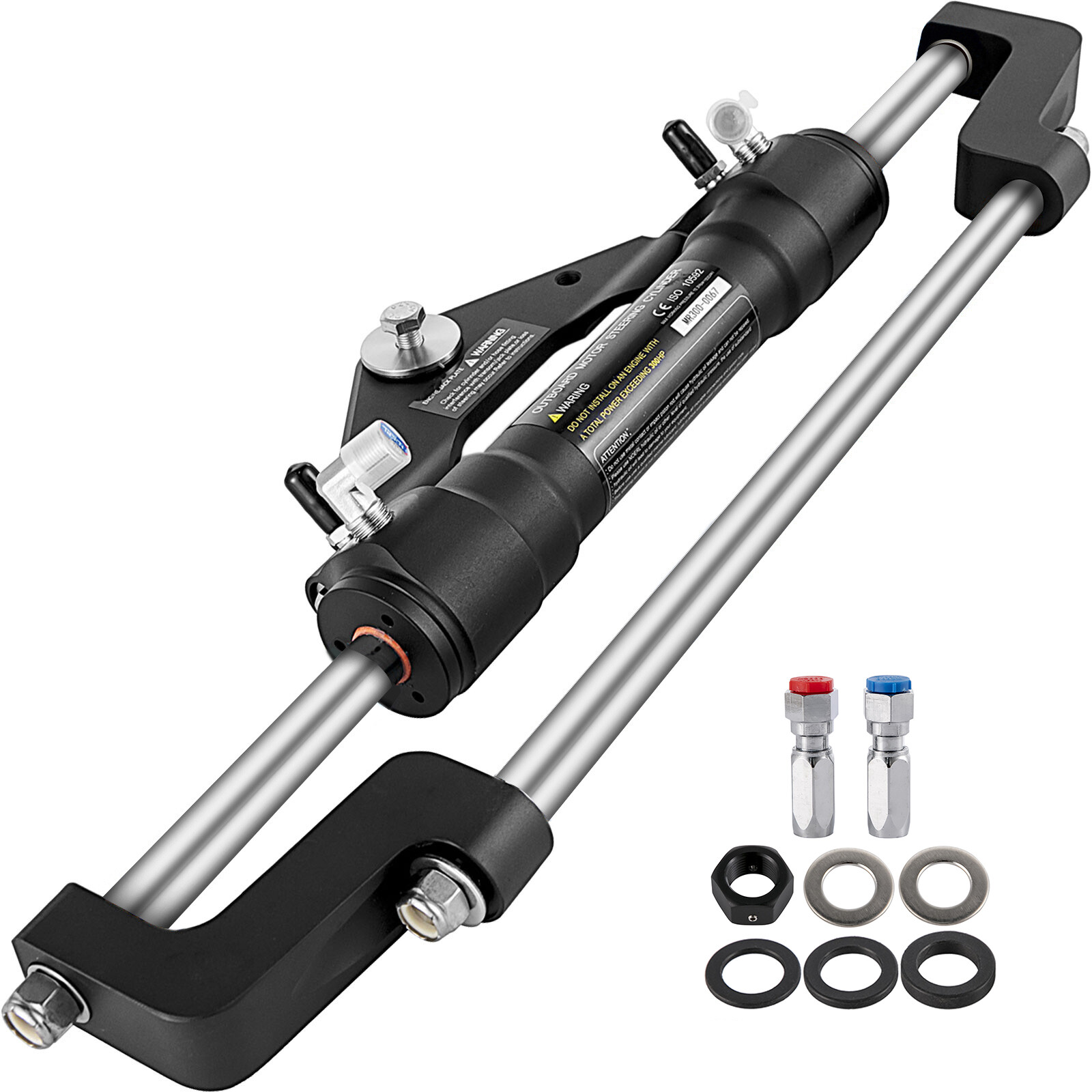 VEVOR HC5345-3 Front Mount Hydraulic Outboard Steering Cylinder Ram Up To 300HP